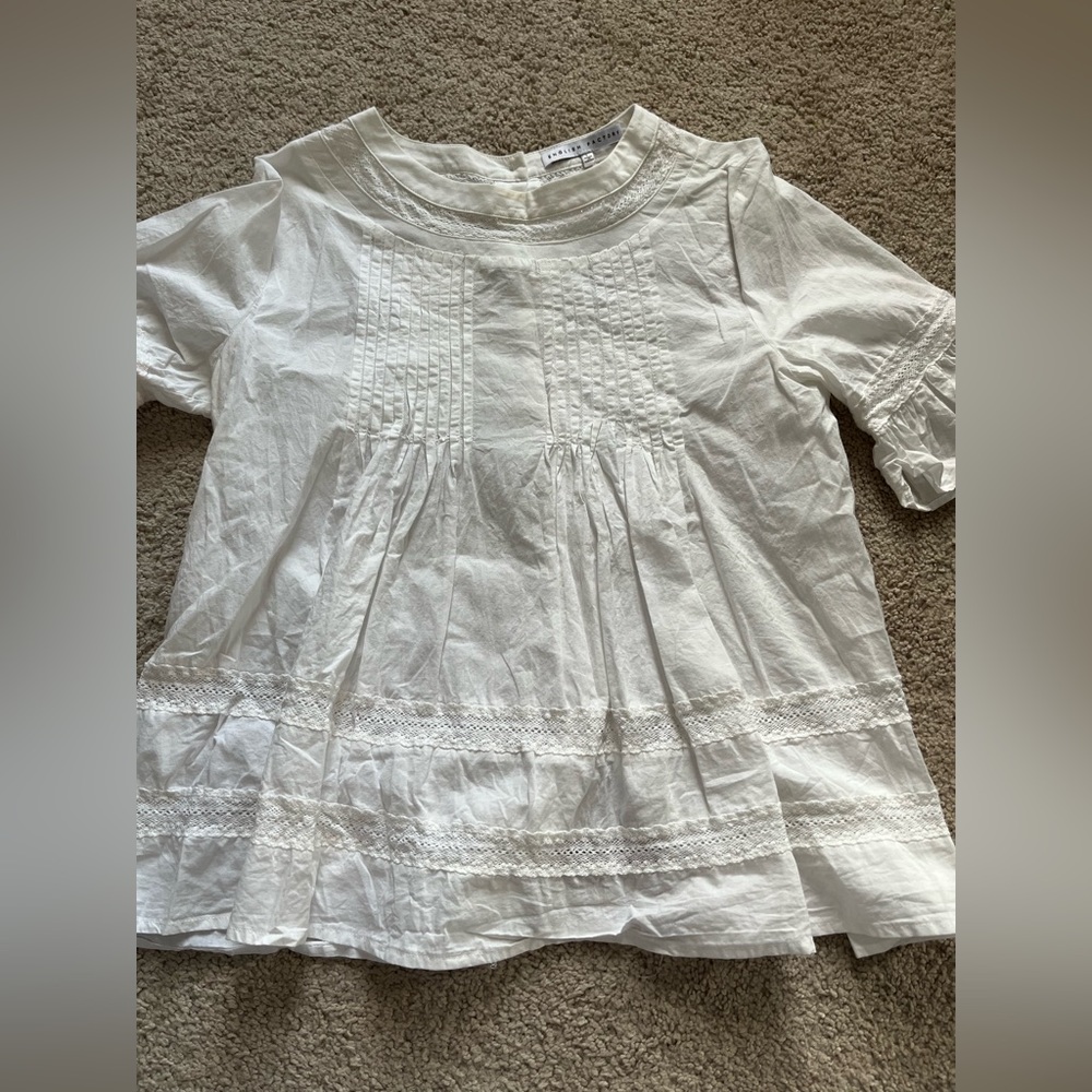 English Factory White blouse - size large